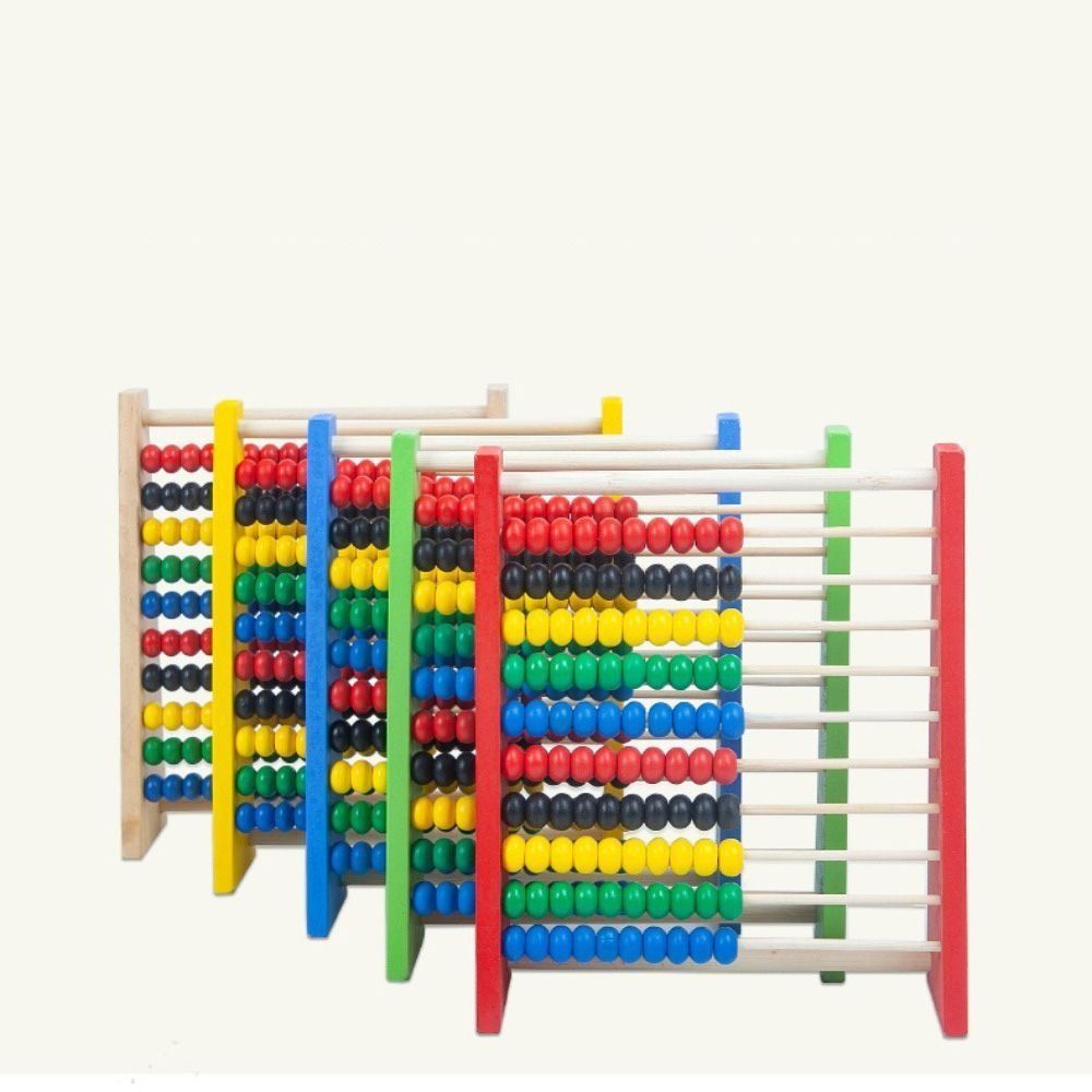 Abacus Counting Bead - Ábaco de Madeira Durável para Desenvolvimento