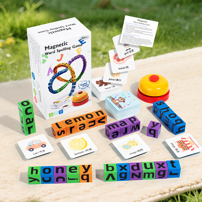English Kids Education - Cubo Magnético de Palavras para Crianças