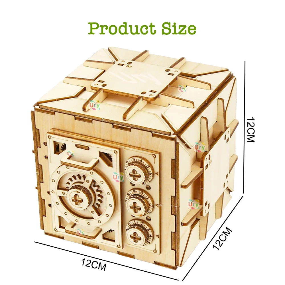Ury 3d quebra-cabeça de madeir - Kids Education Money avaliação e preço