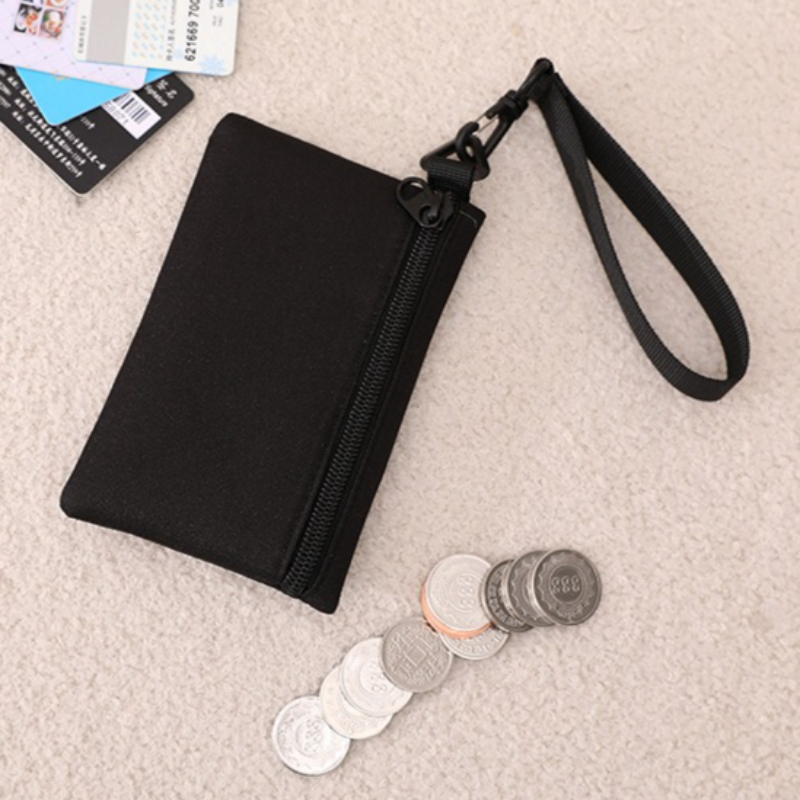 Mini carteira de lona com zípe - Kids Education Money avaliação e preço