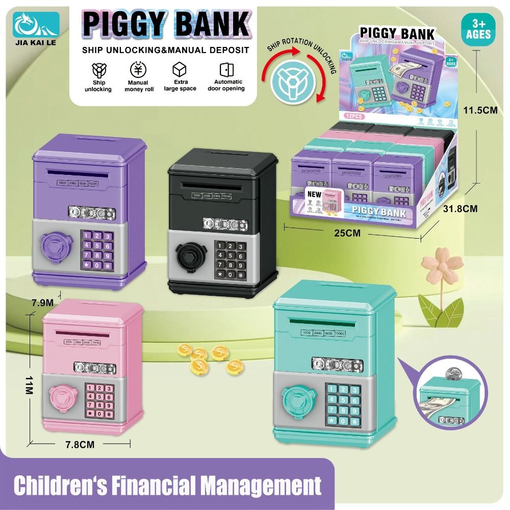 Cofrinho Infantil com Senha, M - Kids Education Money avaliação e preço