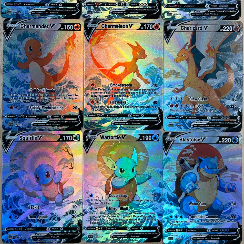9 Pçs/set DIY Anime PTCG Coleç - English Kids Education avaliação e preço