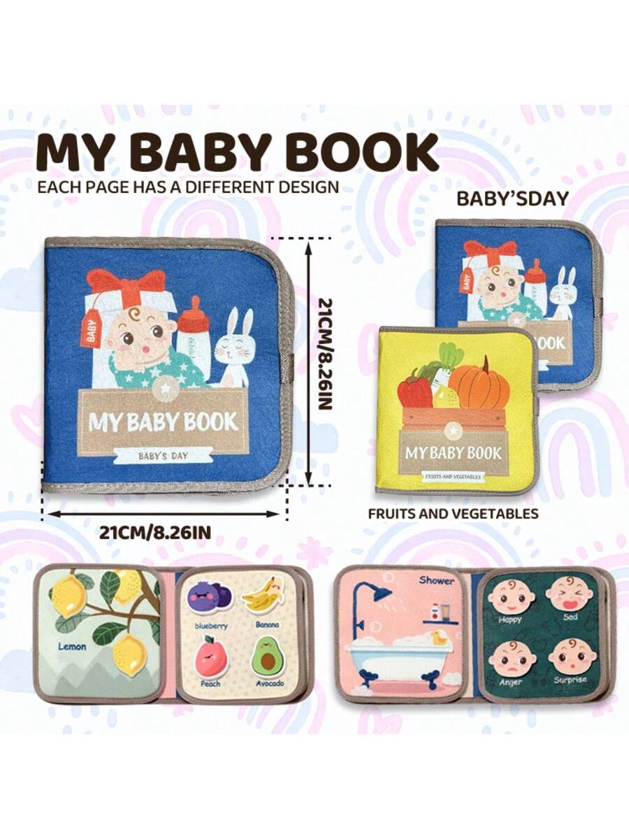 Livro ocupado do bebê montesso - Kids Education Book avaliação e preço