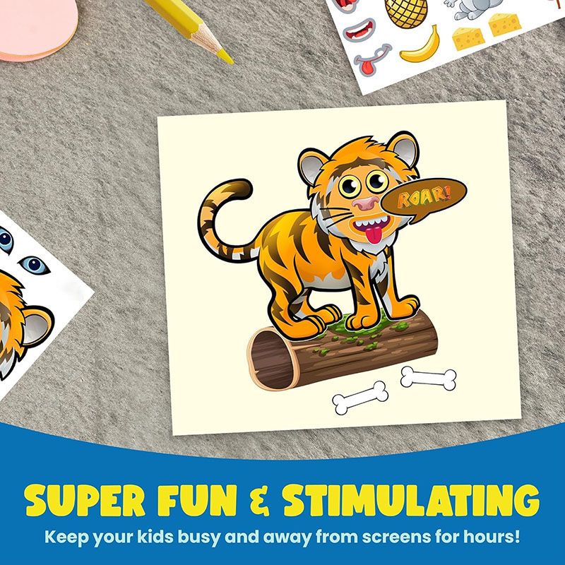 Cartoon Safari Animais Adesivo - Kids Education Money avaliação e preço