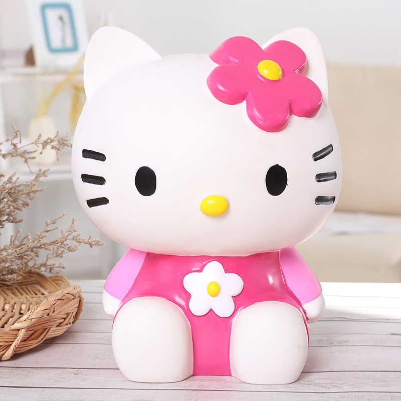 15cm hello kitty crianças cofr - Kids Education Money avaliação e preço