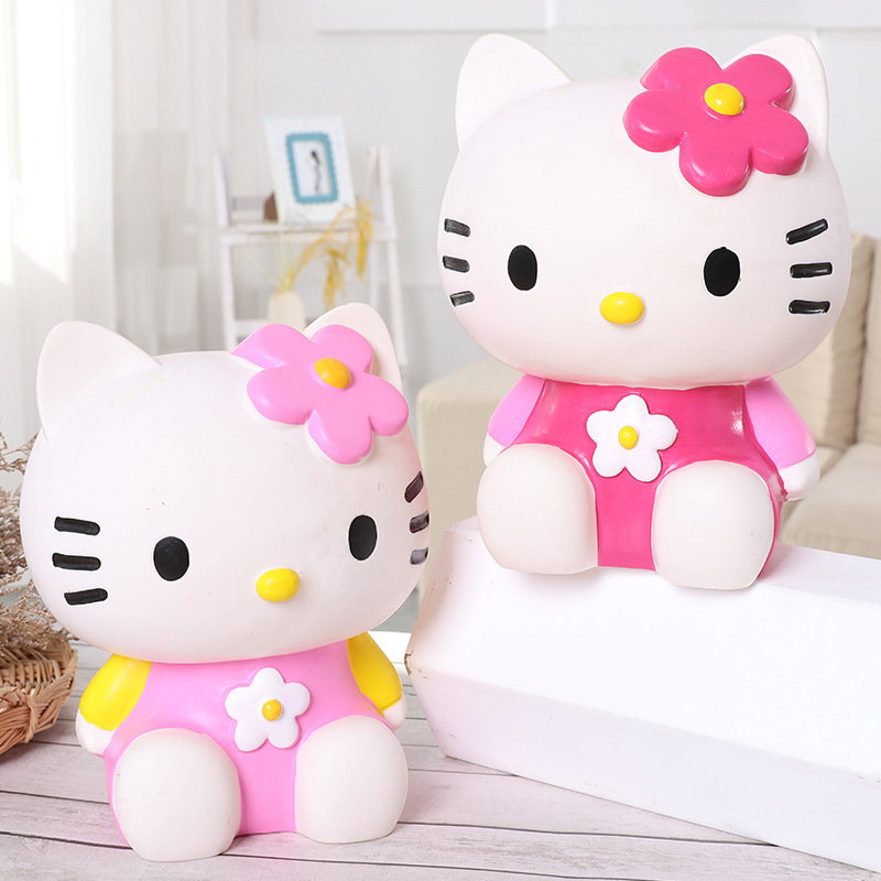 15cm hello kitty crianças cofr - Kids Education Money avaliação e preço
